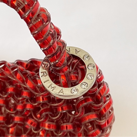 Anteprima red mini wire bag key ring charm - Picture 5 of 6